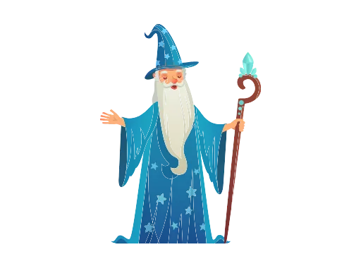Merlin l'enchanteur qui représente le parcours d'un masseur expérimenté en massage relaxant et en sagesse à Nice