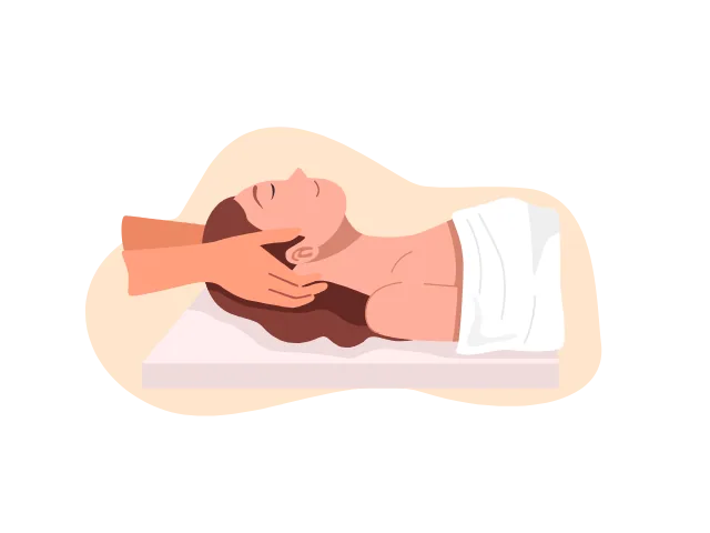 Une femme qui a mal au dos et qui cherche un massage de la nuque à Nice