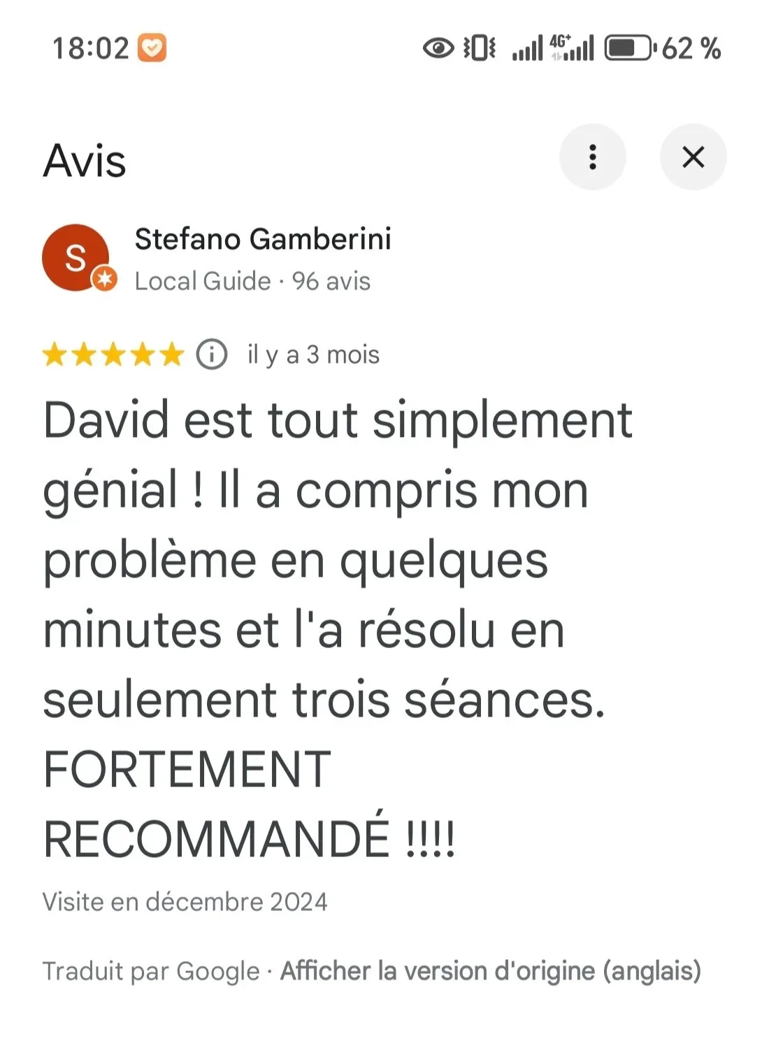 témognage acupuncture pour le stress et le bien-être émotionnel